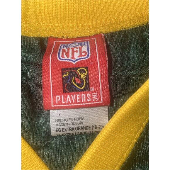 Vintage Brett Favre #4 Green Bay Packers NFL Players Inc Jersey Youth Sz XL - Picture 4 of 10